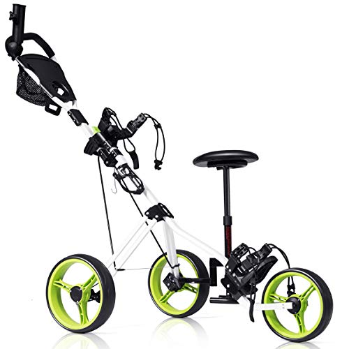 Tangkula Golf PushCart - best golf pull carts for sale near me