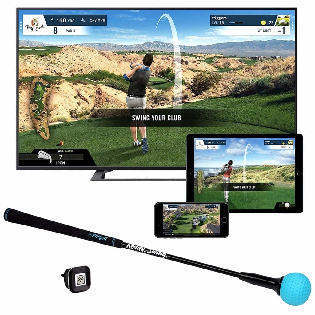 PhiGolf mobile and home smart golf game simulator 2020